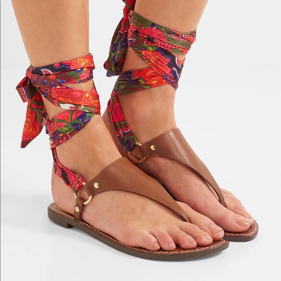 sam edelman tie up sandals